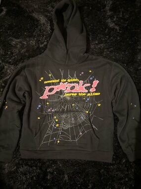 Sp5der hoodie “pink!”